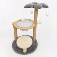 iPewwie - Rascador para gatos con cúpula acrílica y diseño de palmera 48x43x80cm  Juguetes colgantes y poste de sisal Árbol para gatos Torre para gatos Cama para gatos - details 1