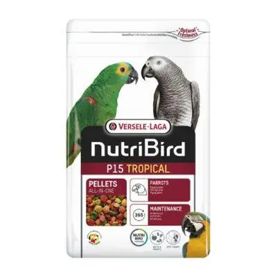 VERSELE-LAGA NUTRIBIRD P15 TROPICAL PARA LOROS. Pienso de Mantenimiento que Mejora el Bienestar Físico y la Longevidad - 1