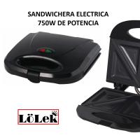 Sandwichera con corte antiadherente con sensor de temperatura y led indicador de encendido y de calentamiento. 750W de potencia. - details 0