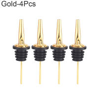 4Pcs Tapones De Vino De Acero Inoxidable Negro/Rosa Oro/Cobre Para Alcohol Accesorios De Barra Espigas De Carga - details 4