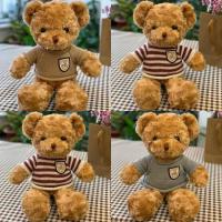 Oso De Peluche Teddy De 30cm Con Suéter Adorable Animal De Peluche Suave Regalo Perfecto Para Niños Material De Poliéster Relleno De Algodón PP - details 0