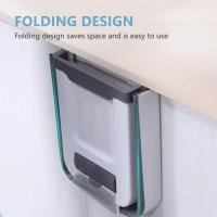 Cubos de Basura para la Cocina - Cubos de Basura Plegable 9L Multifuncional Bote de Basura Colgante Extraible para la Cocina,Utilizado en Cocina, Baño, Dormitorio, Automóvil (Con Gancho Invisible) - details 1
