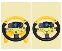 Juguete Educativo Para Bebés Y Niños Con Volante Eléctrico Y Luz Sonido Copiloto Para Carro De Bebé Material Plástico - details 3