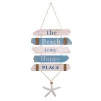 CAPRILO REGALOS & DECORACIÓN Adorno Colgante de Madera "Frase-Estrella Mar". Cuadros y Apliques. Muebles Auxiliares. Decoración Hogar Marina. Regalos Originales. 36 x 2 x 67 cm - details 0