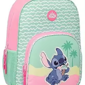 Trolley Stitch Mochila con Carro Stitch, Mochila Stitch Ice Cream, 42x33x14 cm, Safta - Kiglam - 1