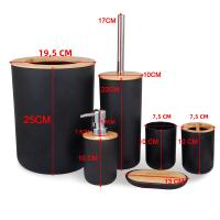 6 Piezas Dispensador de Jabón, Botella de Loción, Cubo de Dientes Accesorios de Baño de Almacenamiento - details 1