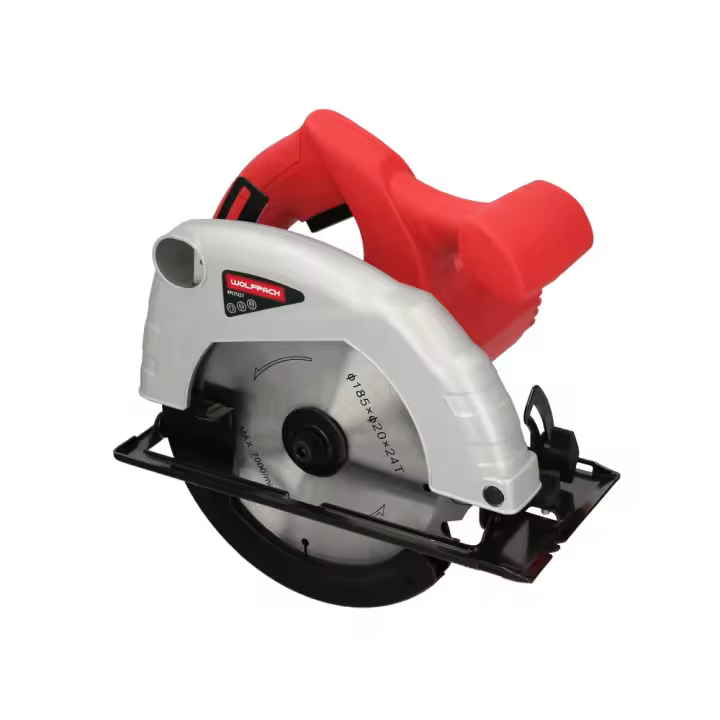 Sierra Circular WOLFPACK, 1300W, Disco 185mm, Corte a Inglete con Regulador de Profundidad - 1