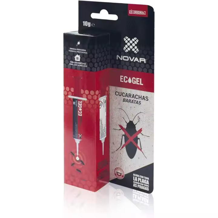 Ecogel NOVAR ECOGEL Jeringuilla Contra Cucarachas 10 Gr Ecopack - 1