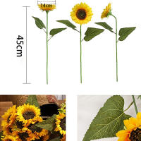 5/10PCS Decoración De Girasoles Artificiales Para Jardín Interior Fiesta Boda Graduación Decoración De Casa Regalo - details 0