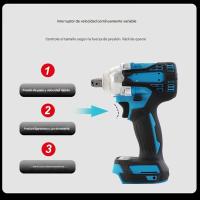 Llave de Impacto Inalámbrica Profesional - 320Nm Par Máximo, Motor Brushless, Batería Li-Ion Recargable (Para Talleres y Uso Industrial) - details 5