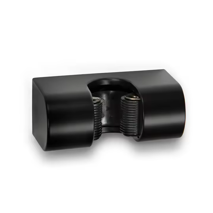 COLGADOR ESCOBAS CARENADO NEGRO MATE 2056-3 INOFIX - 1