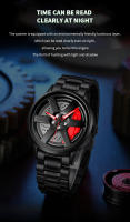 Reloj De Pulsera Deportivo VA VA VOOM Con Dial Rotatorio Y Correa De Acero Inoxidable Resistente Al Agua 3Bar Movimiento De Cuarzo Reloj Para Hombre - details 0