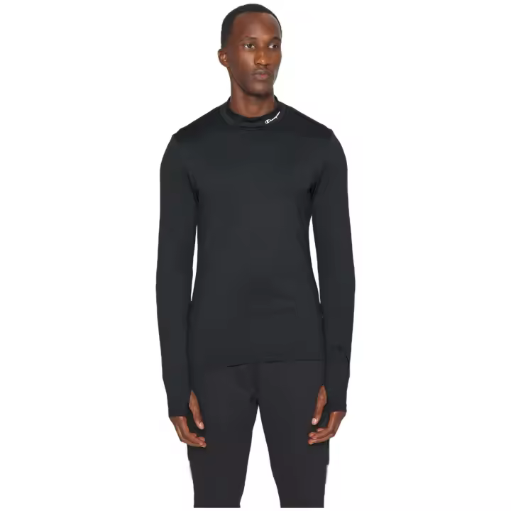 Camiseta de Manga Larga Champion Long Sleeves High Neck T-Shirt para hombre en color negro - 1