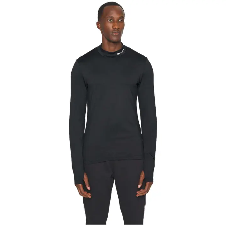 Camiseta de Manga Larga Champion Long Sleeves High Neck T-Shirt para hombre en color negro - 1