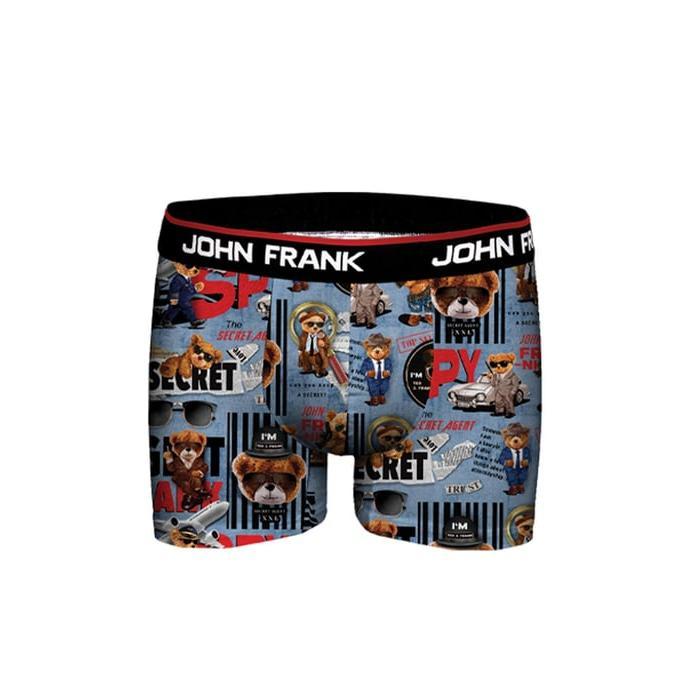 John Frank The Spy Blue Bóxer Digital Print. Bóxer Digital Print Algodón The Spy Blue de John Frank. JFB355. Bóxer hombre de la marca John Frank con divertidos diseños realizados con estampacion digital. Confeccionados en suave algodón elástico adaptable