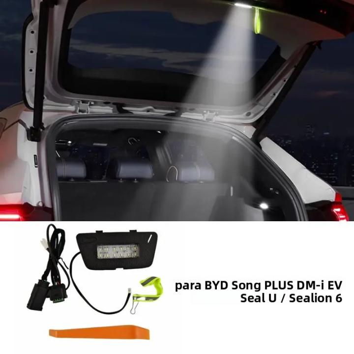 Luz Interior De Maletero Para BYD Seal U Song plus DM-i Sealion 6 2022-2024 Modificación De Puerta Trasera LED Iluminación De Coche