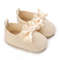 Zapatos De Caminar Para Bebés Niñas Primavera Verano Con Lazo Suaves De Algodón Resistente a Golpes Cierre SLIP-ON Transpirables Talla True - details 12