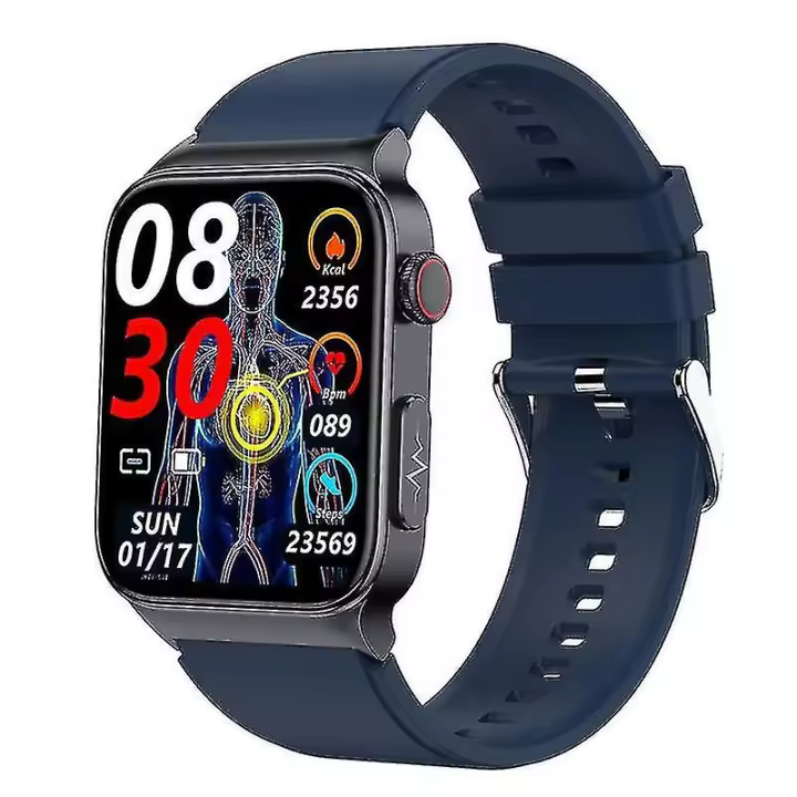 E500 Diabetic Blood Glucose Sugar Smart Watch ECG+PPG HRV For Men Women,HD Health And Fitness Smartwatch With Heart Rate, Monitor Blood Pressure, Slee - 1