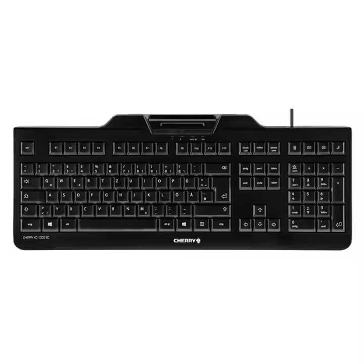 Cherry Teclado+lector chip integrado (DNIe) Negro - 1