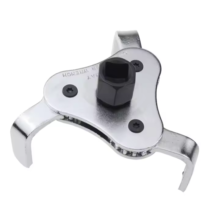 Herramienta De Reparación Automotriz Ajustable Doble Llave De Aceite Filtro Para Coche Desmontaje Y Remoción Multifuncional Material De Aleación Tamaño 62-102mm - 1