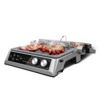 Parrilla Eléctrica Rockn'Grill Bistro 2400W - Sin Humo - Ajuste de Tiempo y Temperatura - Placas Extraíbles de RockStone - Apertura 180º Cecotec - details 0