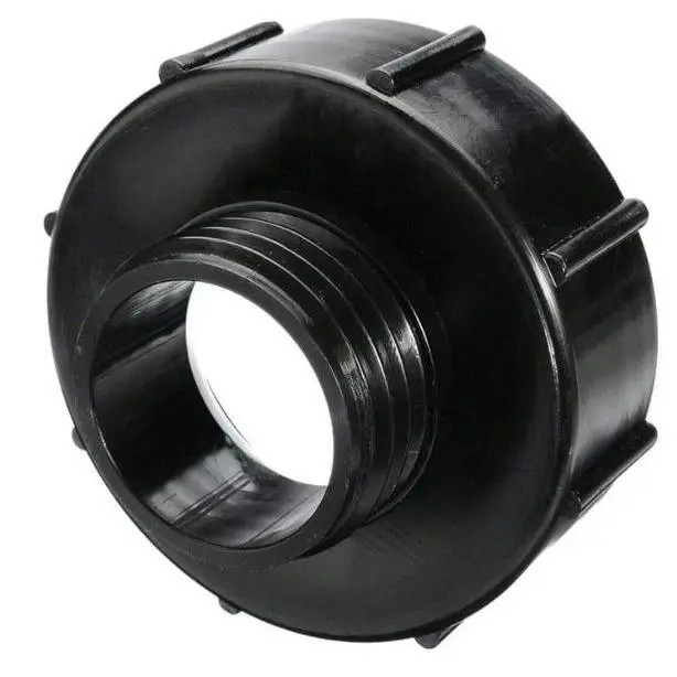 Abrisa - Adaptador IBC  S100 x 8 Salida 1 ".  Rosca gruesa para reducir DN50 1 pulgadas S60X6 60 mm rosca gruesa para tanque de agua de lluvia - 1