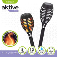 Pack 4 Estaca solar efecto llama Aktive Tech - details 2