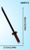 Bloques De Construcción De Espada Katana Demonio Slash Modelo Japonés Para Niños Juguete De Bloques Micro De Plástico ABS Ornamentación De Escritorio Regalo De Navidad - details 11