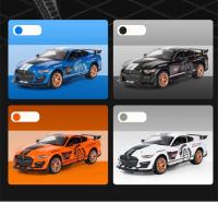 Ford Mustang Shelby GT500 1:24 Coche De Deportes De Aleación Modelo Diecast Luz Y Sonido Simulación Regalo Para Niños - details 2