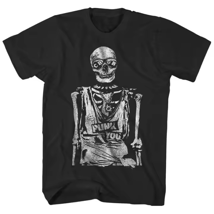 Camiseta Veraniega Pura Casual Para Hombres Y Mujeres GB Band OUG Estilo Punk Rock Retro Manga Corta Transpirable Ligera Secado Rápido Protección Solar Elástica Sostenible - 1