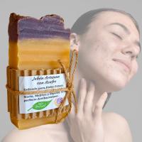 Jabón Artesanal Natural de Azufre. Pumarshop Cinnia Natura. Piel Grasa. Acné. Puntos Negros. Jabón Artesano. Apto Veganos. - details 1