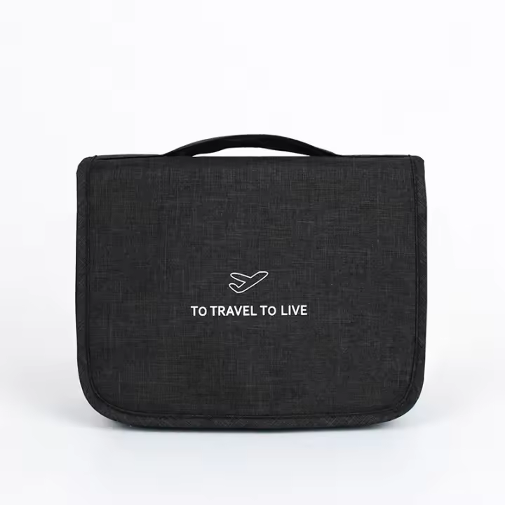 Neceser de viaje colgante, neceser portátil para mujer, neceser de gran capacidad, perfecto para viajes/uso diario - 1