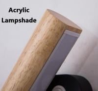 Lámpara De Pared De Madera Rotativa Para Decoración Nórdica conInterruptor Luz LED Moderna Para Dormitorio Sala De Estar Estudio Material Madera Y Metal - details 7