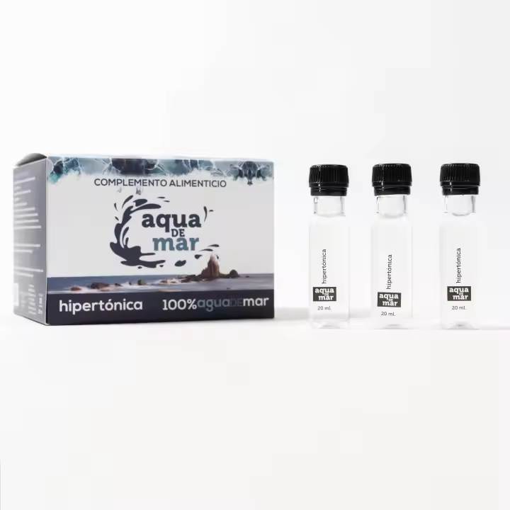AQUA DE MAR BY VIZMARAQUA Agua de mar 100% - 20ml Hipertónica - Monodosis  1 caja / 30 unidades - Aqua de Mar - 1