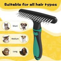 Cepillo Profesional Para Peluquería De Perros Y Gatos Con Pelo Largo Herramienta De Eliminación De Pelos De Subcapa Antiestático - details 3