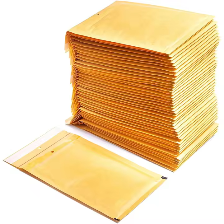 Sobres Acolchados de Papel Burbuja Interior de Polietileno, Color Marrón, Bolsas para Envíos con Capacidad para Albergar Documentos - Ofituria (5 Sobres, 120 x 220 mm) - 1