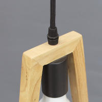 SpazioLuzio - Lámpara en Madera portabombilla E27 - details 1