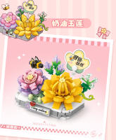 Juguetes De Construcción DIY Para Niñas Y Niños Plantas Suculentas En Macetas Miniatura Bloques De Construcción De Jardín Ornamentos Bonsái - details 1
