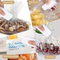 Sellador de Bolsas Portátiles para Alimentadores y Snacks en Color Blanco - Herramienta Práctica para Conservar La Frescura de tus Productos - details 1