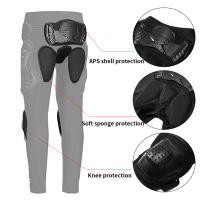 Pantalones De Motocicleta CHCYCLE Para Ciclismo Y Motocross Con Protección De Rodilla Cadera Y Pierna Material De Nylon Y Algodón Unisex - details 2