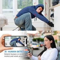 Cámara Mini HD 1080P WiFi IP Inteligente Para El Hogar Con Visión Nocturna AI Humana Vigilancia De Seguridad Inalámbrica Camcorder Audio Video - details 3