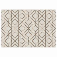 vidaXL Alfombra interior exterior antideslizante pelo corto 160x230 cm Color Hoja,  Geométrico,  Borde y mas Alfombras de área  Alfombra de Piso para Sala de Estar Dormitorio Habitación Salón - details 3