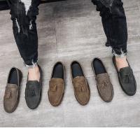 Zapatos Casuales Para Hombre En Cuero Ligeros Y Transpirables Mocasines Clásicos Para Conducir Y Caminar Comodidad SLIP-ON Para Primavera/Otoño - details 1