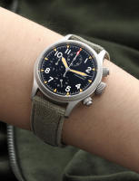 Reloj De Cuarzo Militado ML1868KF VK67 Movimiento De Cronógrafo Vidrio De Zafiro Luminoso 100m Impermeable 39mm Retro - details 12
