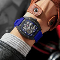 Reloj Mécanico LIGE Para Hombre Reloj De Pulsera De Lujo Negocios Cuadrado Correa De Silicona Resistente Al Agua 50M Moda Reloj Masculino Automático - details 13