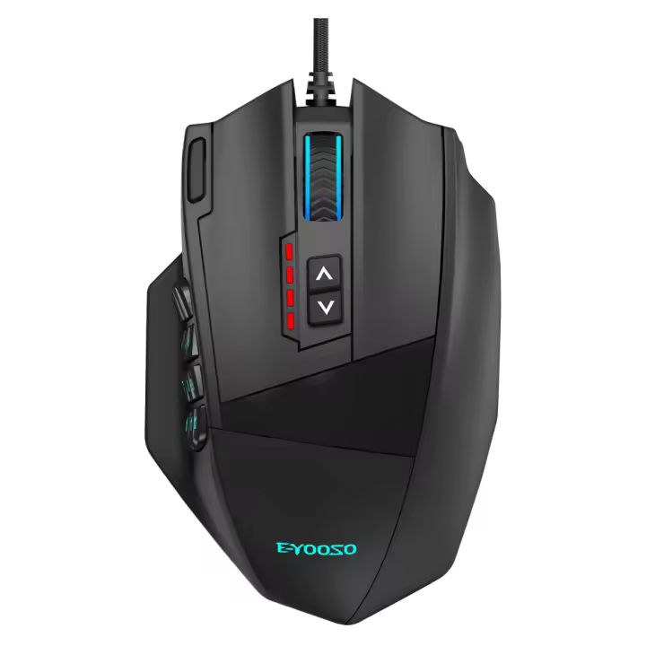 Ratón De Juego RGB E-YOOSO X-39 Con Cable USB 16400 DPI PAW3327 19 Botones Programables Sensor Óptico Para PC Y Laptop - 1