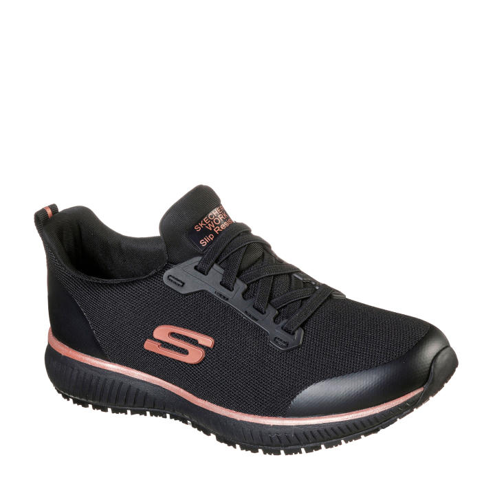Skechers Zapatillas Squad Sr Negras 77222EC-BKRG , para Mujer