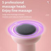 Masajeador Portátil De Batería Recargable Para Cuerpo Rosa Blanca Masa Corporal Mano Herramienta De Relajación Para Cuello Cintura Y Hombros - details 2