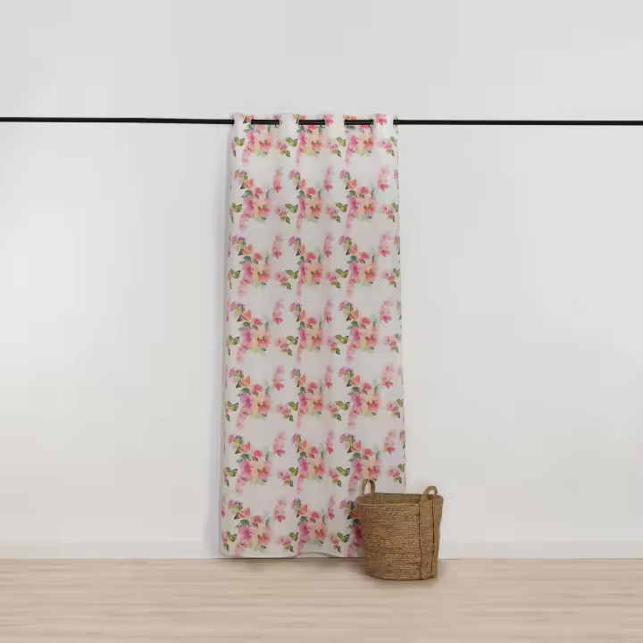 Pack de 2 Cortinas BL Belum con ollaos 140x260 cm Multicolor - Cortinas para salón y dormitorio - Decoración para ventanas - Drapería y cortinaje en línea - Tienda de productos para el hogar - 2UD - 1