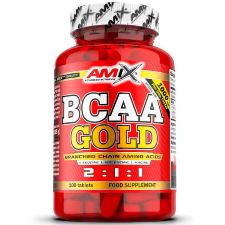 Bcaa Gold 2:1:1 100 Tabletas Amix Nutrition - Complemento Alimenticio para Construcción de Proteínas - 1